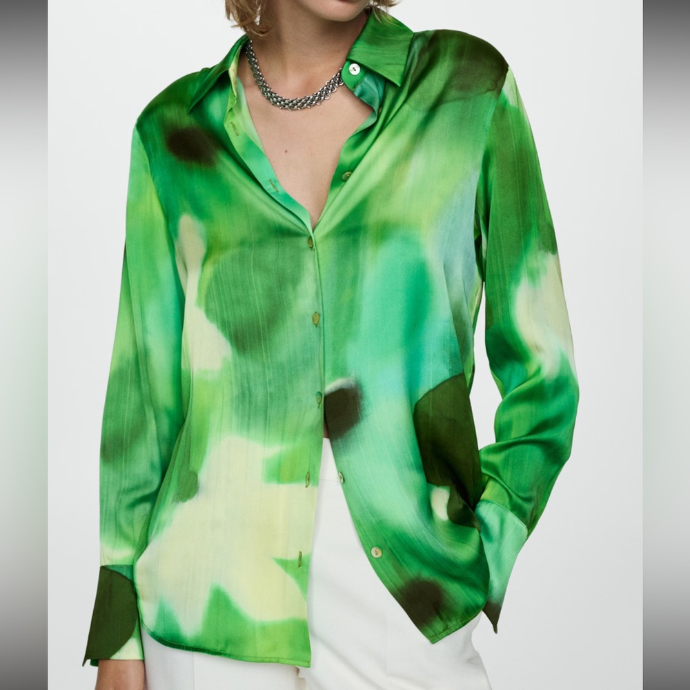 MNG Multicolor Abstract button up